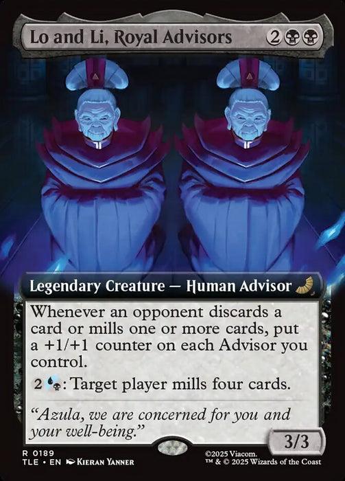 Lo and Li, Royal Advisors - Extended Art - Legendary