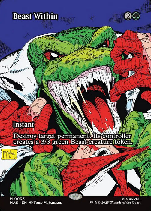 Beast Within - Borderless - Full Art - Inverted (Foil)