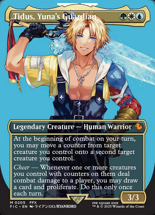 Tidus, Yuna's Guardian - Borderless - Full Art - Inverted - Legendary (Foil)