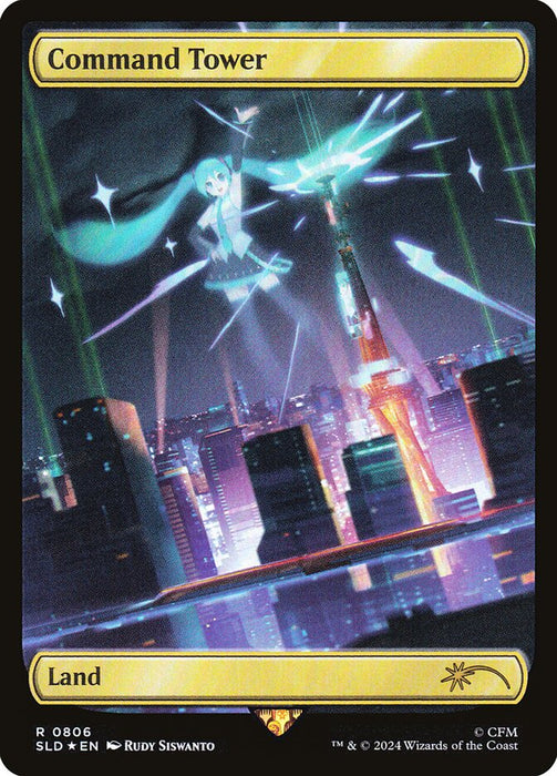Command Tower - Textless - Borderless - Full Art (Foil)