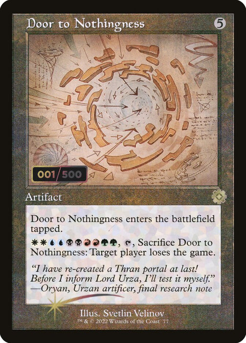 Door to Nothingness - Retro Frame (Foil)