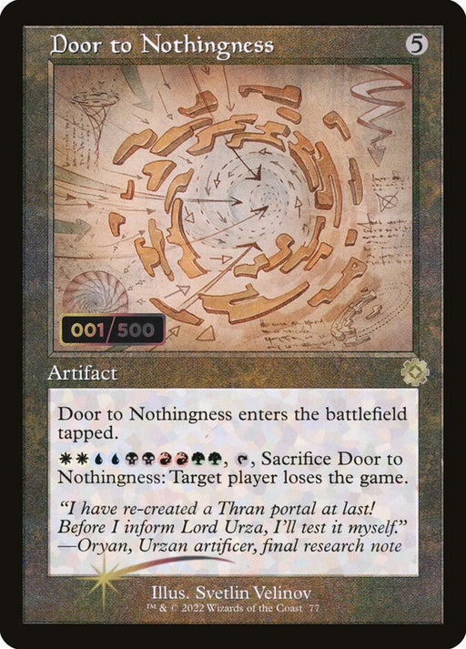 Door to Nothingness - Retro Frame (Foil)