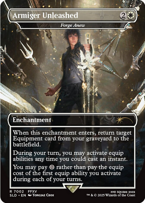 Armiger Unleashed - Forge Anew - Borderless - Full Art - Inverted (Foil)