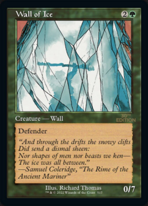 Wall of Ice - Retro Frame