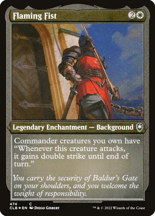 Flaming Fist - Etched - Inverted - Legendary - Etched (Foil)