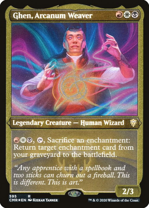 Ghen, Arcanum Weaver - Etched - Inverted - Legendary - Etched (Foil)