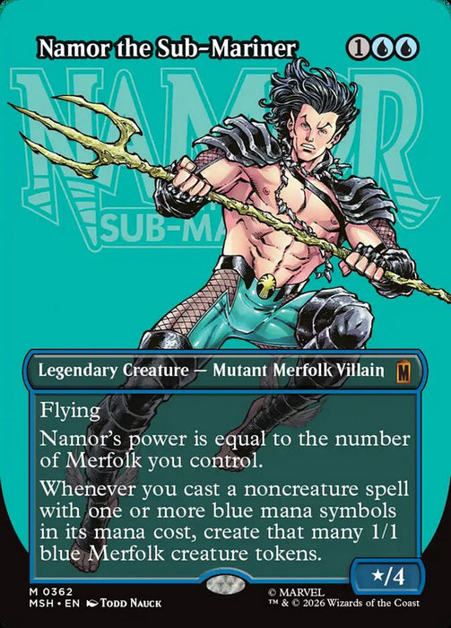 Namor the Sub-Mariner - Borderless - Inverted - Legendary (Foil)