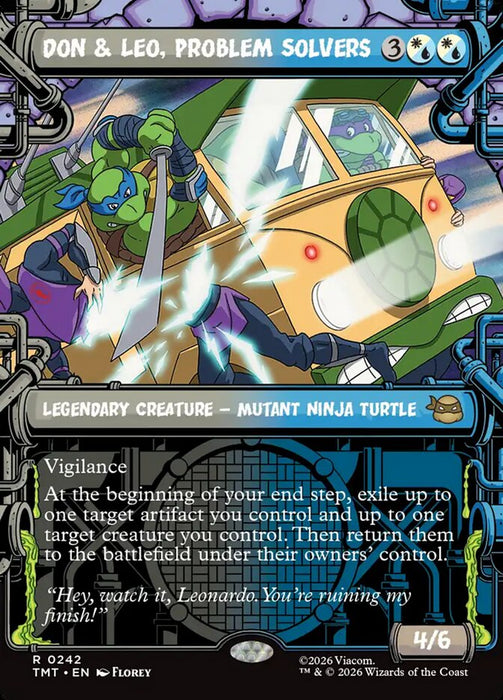 Don & Leo, Problem Solvers - Borderless - Inverted - Legendary - Showcase (Foil)