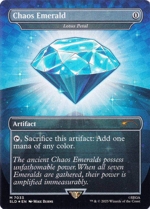 Chaos Emerald - Lotus Petal - Borderless - Full Art - Inverted (Foil)