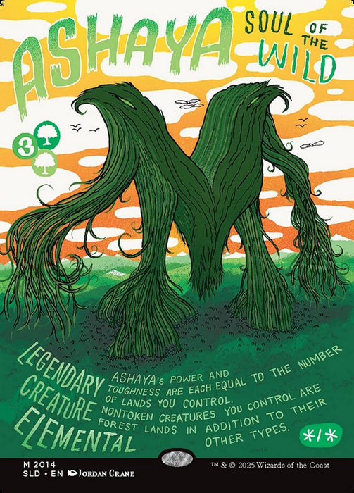 Ashaya, Soul of the Wild - Borderless - Full Art - Legendary