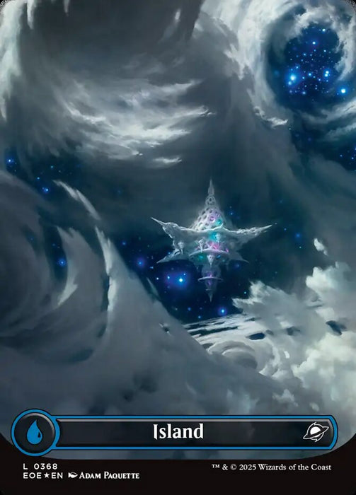 Island - Textless - Borderless - Full Art - Inverted (Foil)