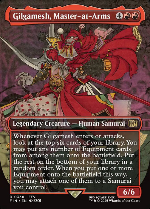Gilgamesh, Master-at-Arms - Borderless - Full Art - Inverted - Legendary (Foil)