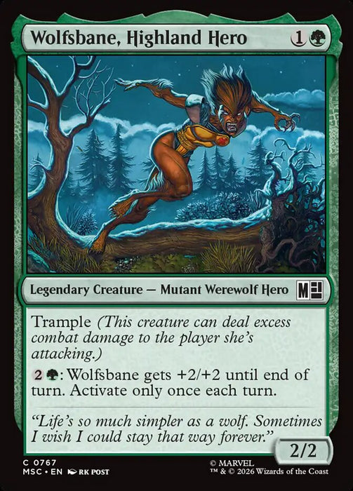 Wolfsbane, Highland Hero - Legendary (Foil)