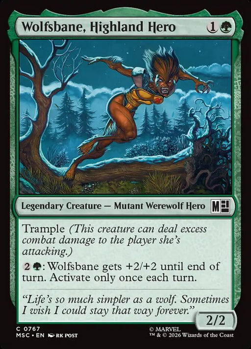 Wolfsbane, Highland Hero - Legendary (Foil)