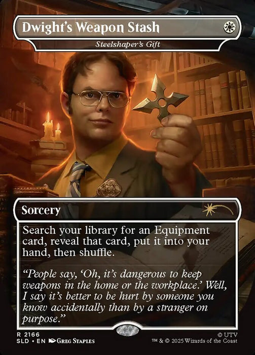 Dwight's Weapon Stash - Steelshaper's Gift - Borderless - Full Art - Inverted (Foil)