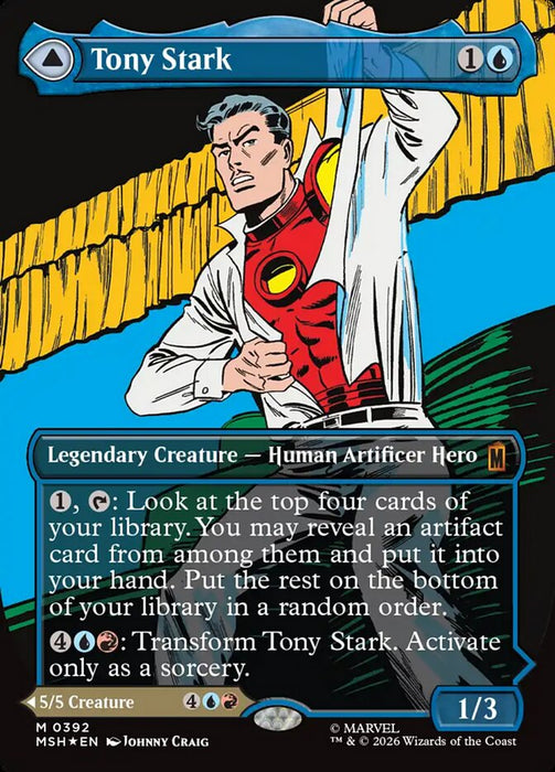 Tony Stark // The Invincible Iron Man - Borderless - Inverted - Legendary (Foil)