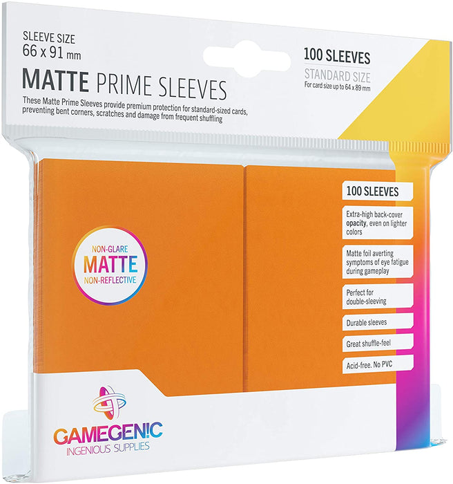 Gamegenic Prime Matte Sleeves-Orange