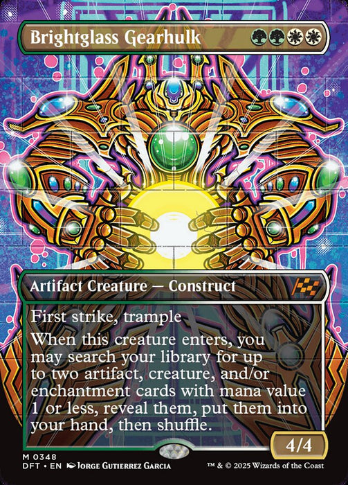 Brightglass Gearhulk - Borderless - Inverted (Foil)
