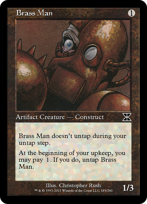 Brass Man - Retro Frame