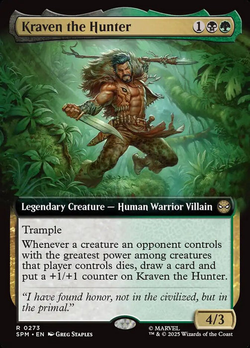 Kraven the Hunter - Extended Art - Legendary (Foil)