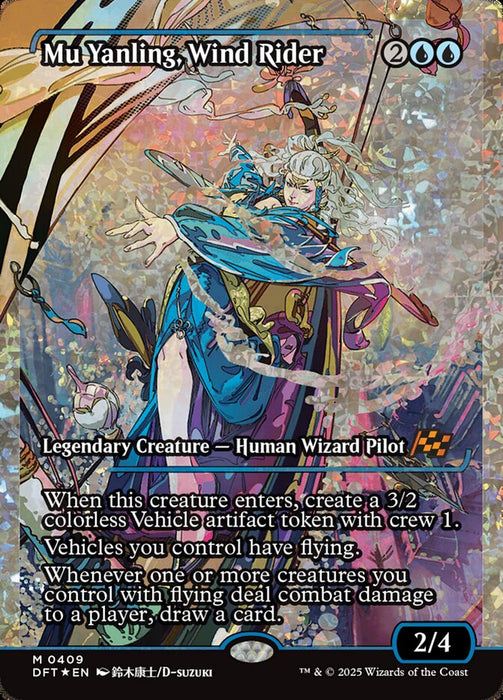 Mu Yanling, Wind Rider - Full Art - Showcase - Legendary - Inverted (Foil)