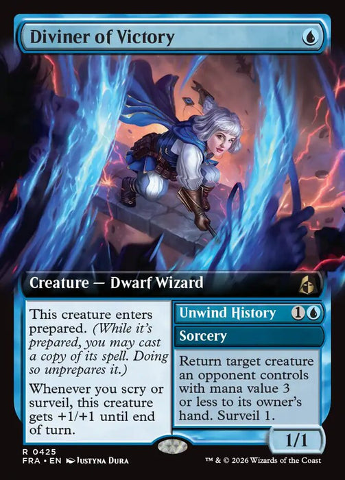 Diviner of Victory // Unwind History - Extended Art