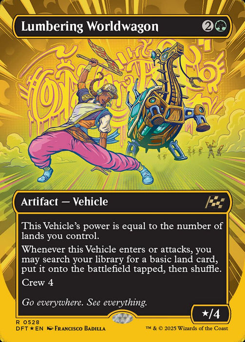 Lumbering Worldwagon - Borderless - Inverted (Foil)