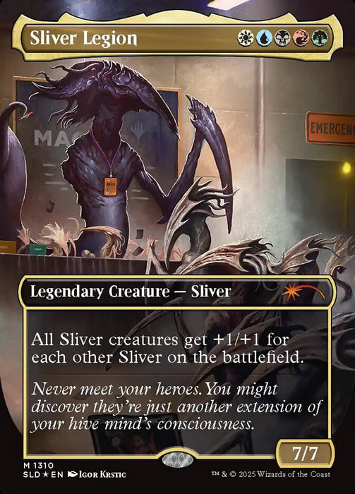 Sliver Legion - Borderless - Full Art - Inverted - Legendary (Foil)