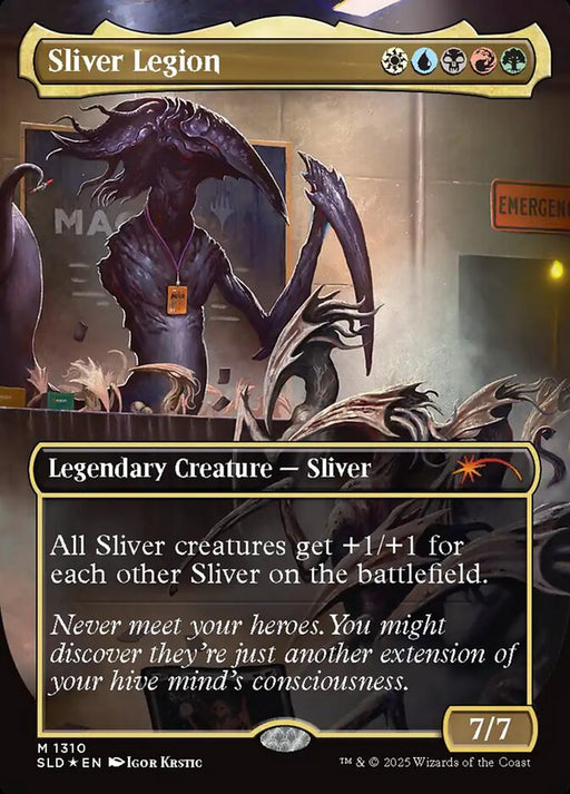 Sliver Legion - Borderless - Full Art - Inverted - Legendary (Foil)