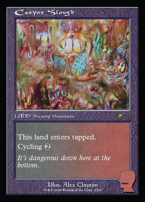 Canyon Slough - Retro Frame - Inverted (Foil)