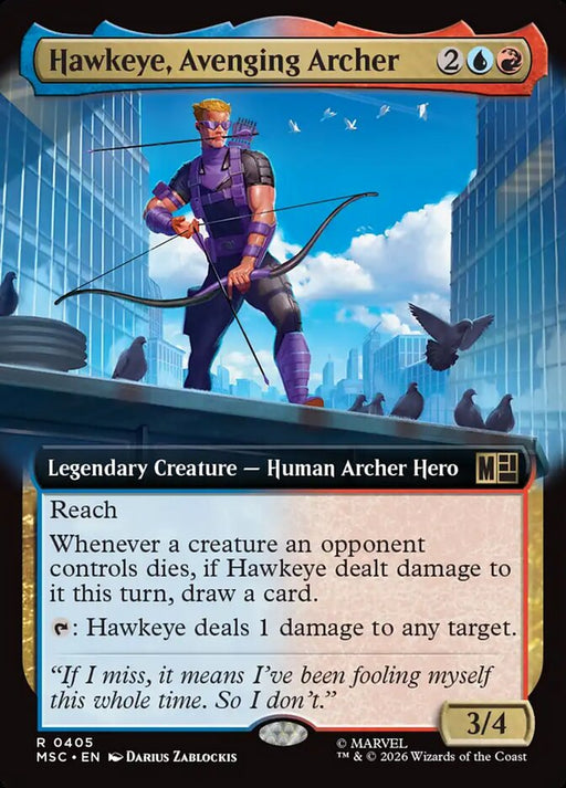 Hawkeye, Avenging Archer - Extended Art - Legendary