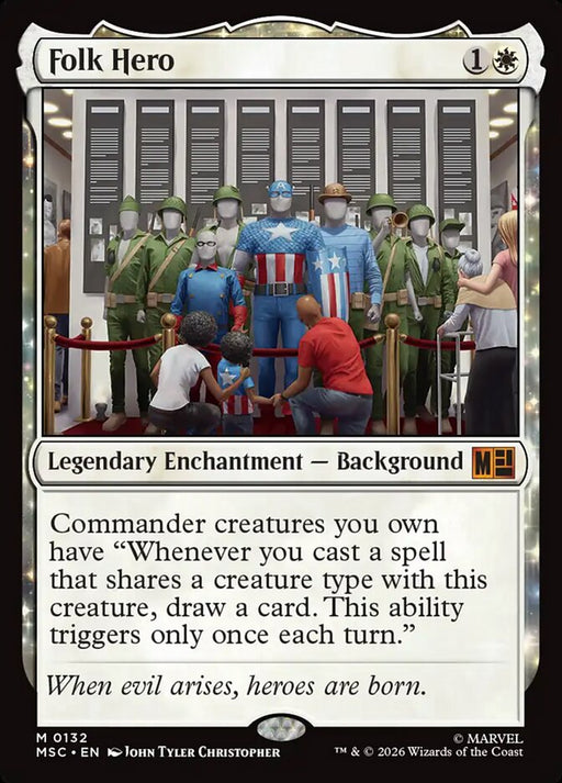 Folk Hero - Enchantment - Legendary - Surge Foil