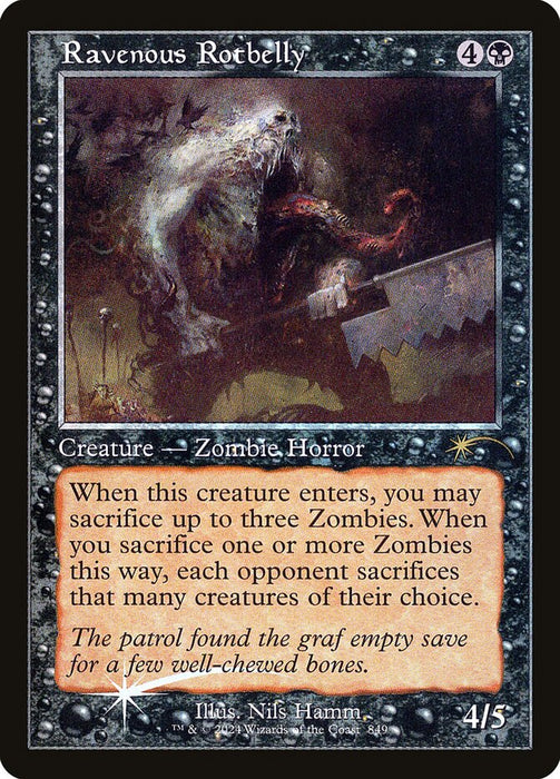 Ravenous Rotbelly - Retro Frame (Foil)