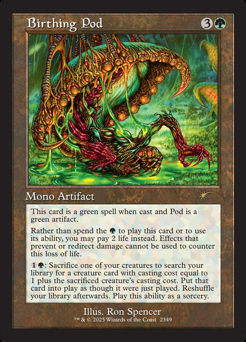 Birthing Pod - Retro Frame (Foil)