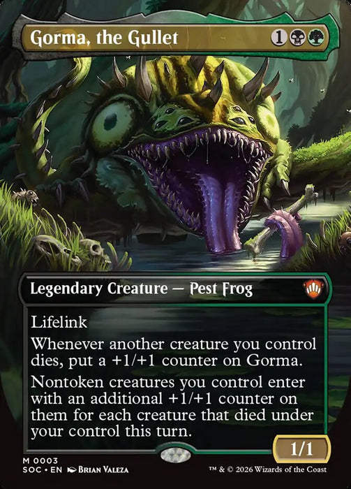 Gorma, the Gullet - Borderless - Full Art - Inverted - Legendary