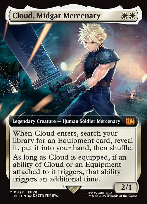 Cloud, Midgar Mercenary - Legendary - Extended Art (Foil)