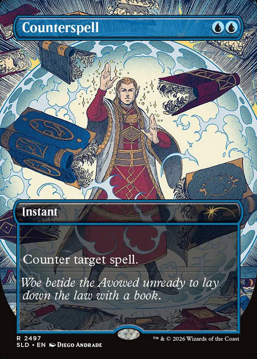 Counterspell - Borderless - Full Art - Inverted (Foil)