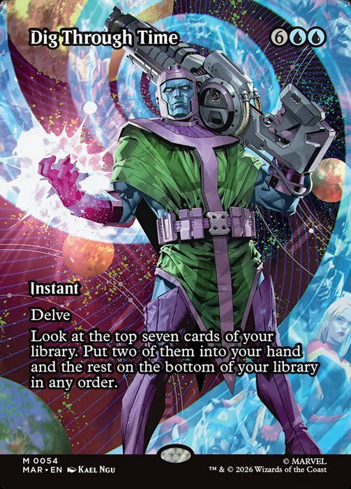 Dig Through Time - Borderless - Full Art - Inverted (Foil)