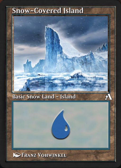 Snow-Covered Island - Retro Frame