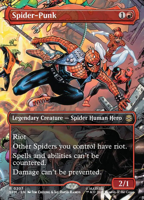 Spider-Punk - Borderless - Full Art - Fullart - Inverted - Legendary