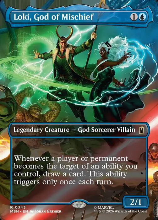 Loki, God of Mischief - Borderless - Inverted - Legendary (Foil)