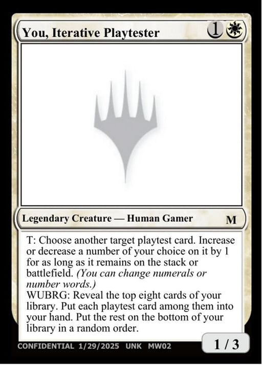 You, Iterative Playtester