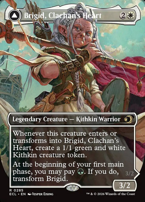 Brigid, Clachan's Heart // Brigid, Doun's Mind - Borderless - Full Art - Inverted - Legendary