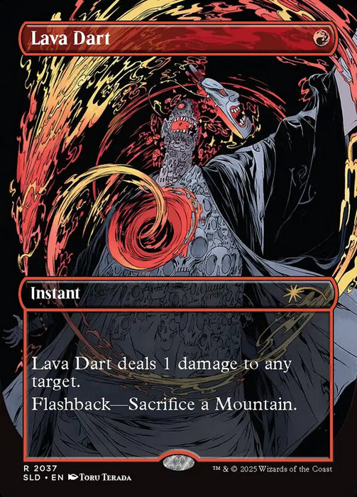 Lava Dart - Borderless - Full Art - Inverted