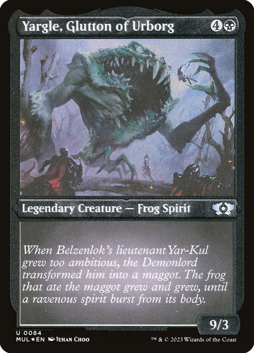 Yargle, Glutton of Urborg - Etched - Inverted - Legendary - Etched (Foil)