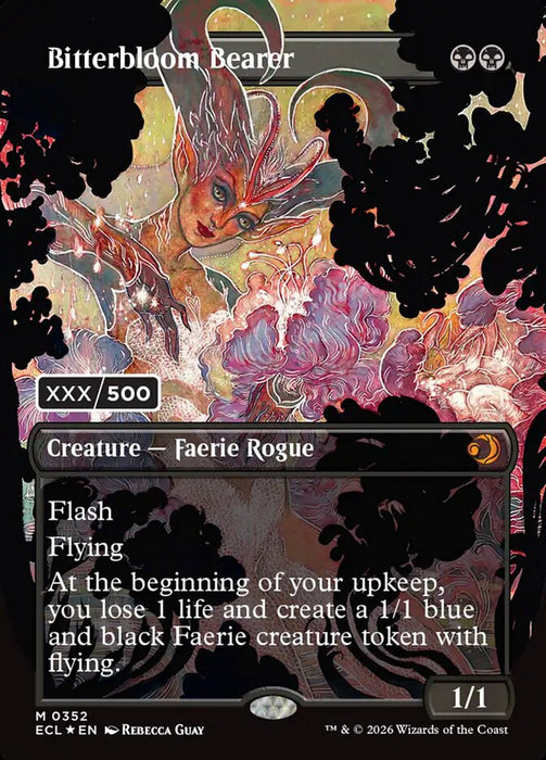 Bitterbloom Bearer - Borderless - Full Art - Inverted (Foil)