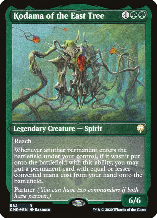 Kodama of the East Tree - Etched - Inverted - Legendary - Etched (Foil)