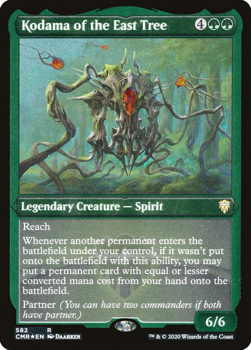 Kodama of the East Tree - Etched - Inverted - Legendary - Etched (Foil)