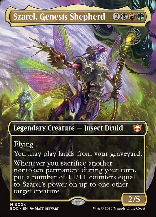 Szarel, Genesis Shepherd - Borderless - Legendary - Inverted (Foil)