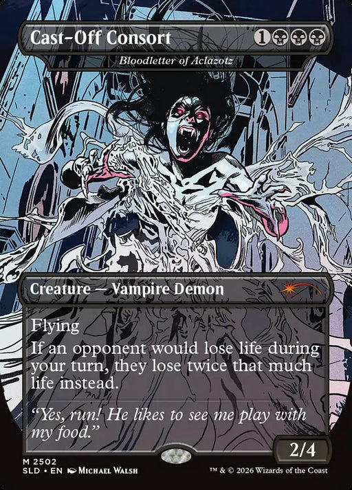 Cast-Off Consort - Bloodletter of Aclazotz - Borderless - Full Art - Inverted